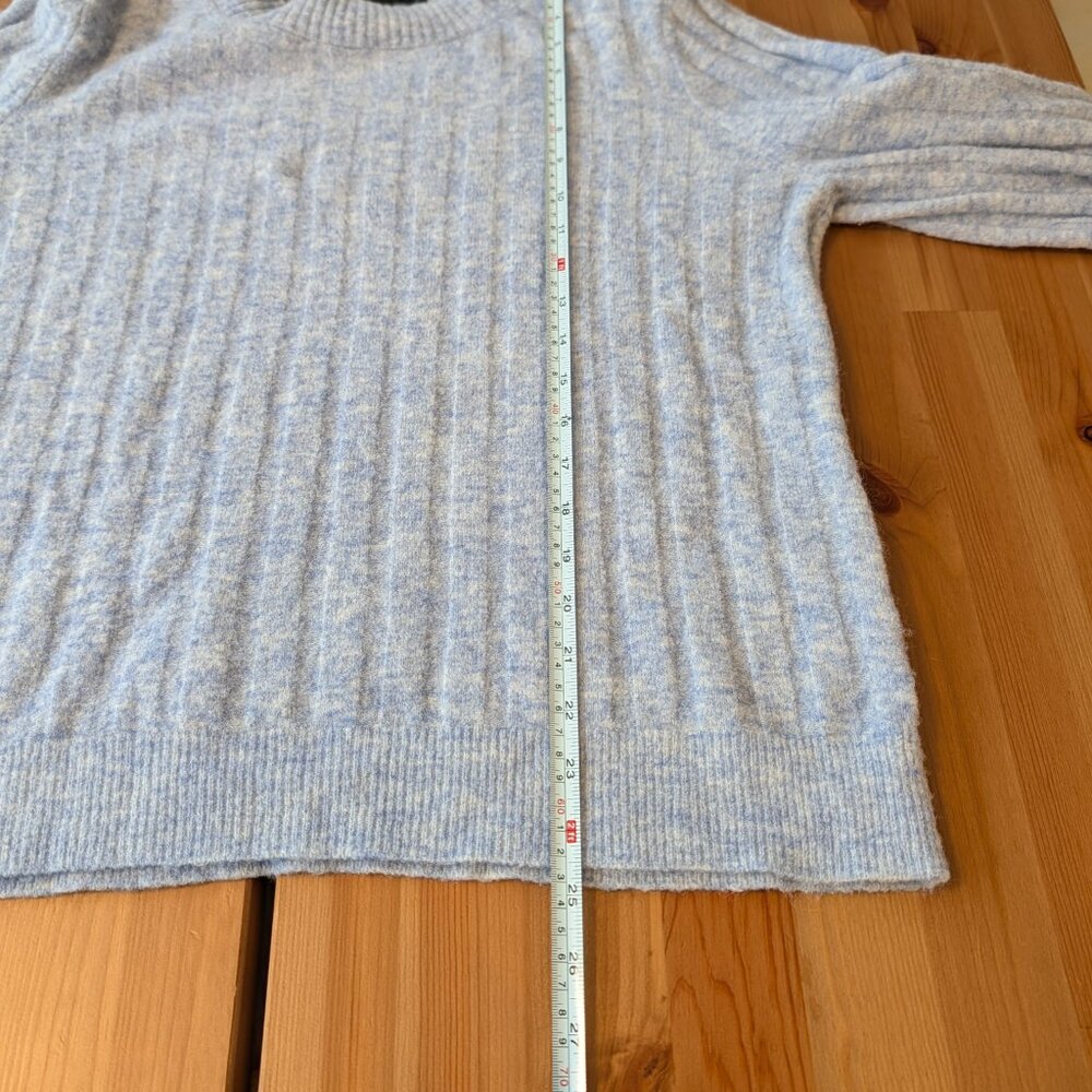 Banana Republic Wool & Alpaca Blend Crew Neck Sweater Blue L - Picture 9 of 9